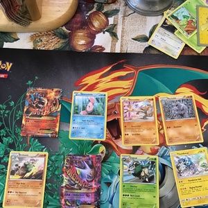 Pokémon cards two EX six regular cards